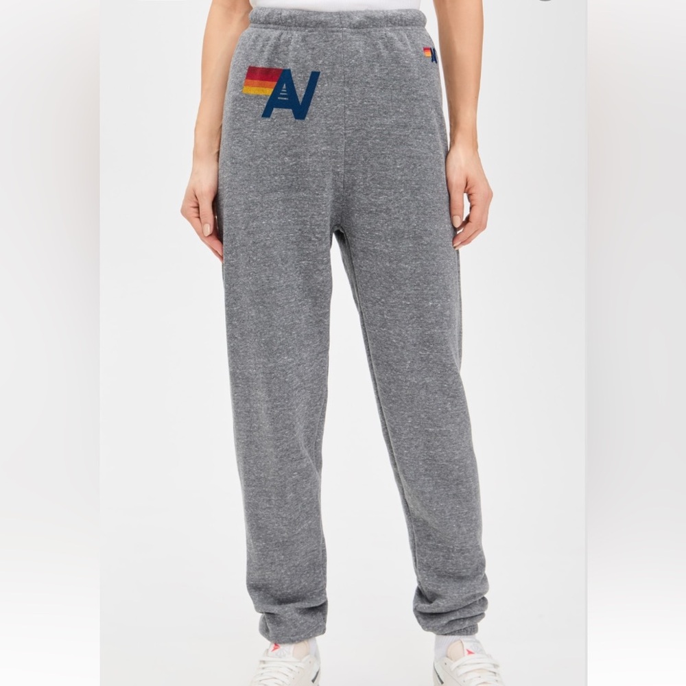 Aviator Nation Women’s Heather Grey Logo Sweatpants Size Small - Picture 3 of 14